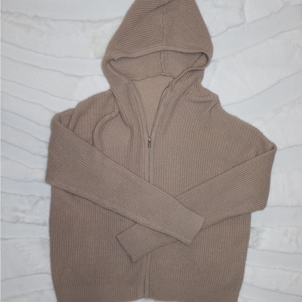 Knitted zip up sweater